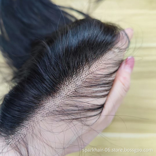 Wholesale New Trends Transparent HD Thin Swiss Lace Frontal Closure, Cuticle Aligned Pre Plucked Virgin HD Hair Lace Frontal